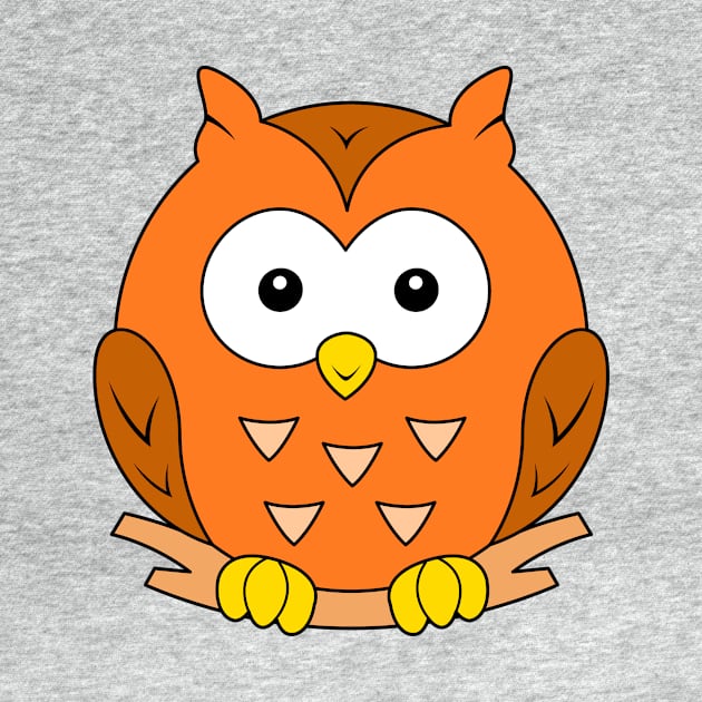 Big Eyed Baby Owl by samshirts